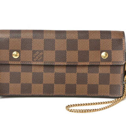 LOUIS VUITTON Wallet Chain  Long Portefeuille Accordeon Damier N60002
