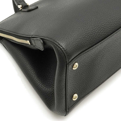 Gucci handbag tote bag shoulder leather black 391987