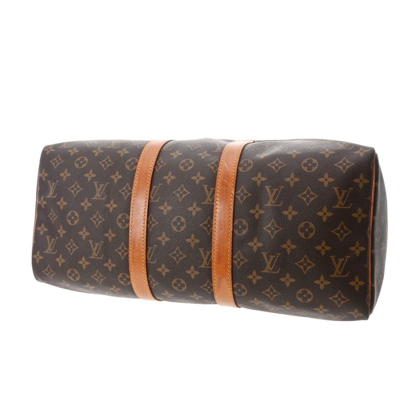 LOUIS VUITTON Monogram Keepall 45 Brown M41428 Women's Canvas Boston Bag