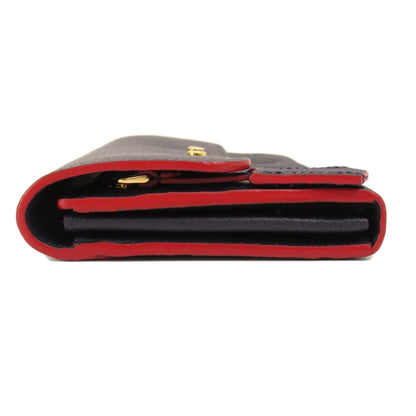 LOUIS VUITTON M62127 Portefeuille Pont Neuf Emplant Long Wallet Women's