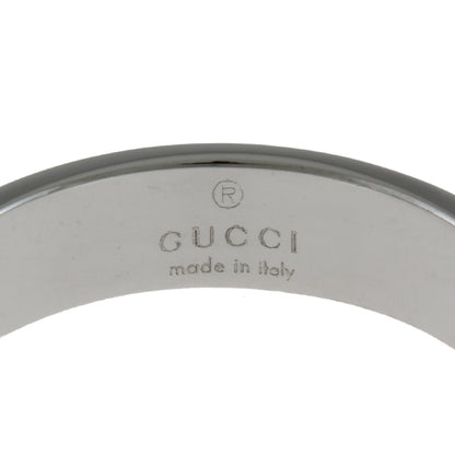 Gucci Icon Ring No. 7.5 18K K18 White Gold Women's