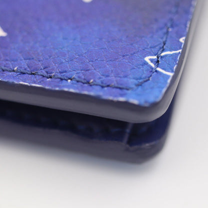 LOUIS VUITTON Portefeuille Brother Monogram Bandana Bifold Wallet M81405 Leather Blue White Long