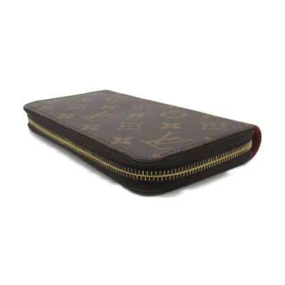 LOUIS VUITTON Zippy Wallet Round Long Wallet Brown Coquelicot Monogram PVC coated canvas M41896