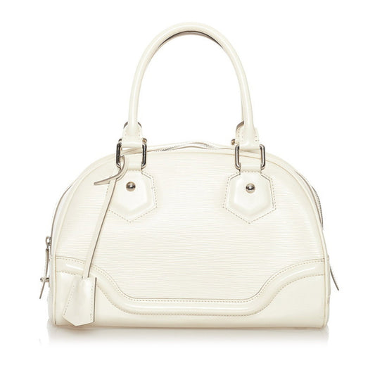 Louis Vuitton Epi Montaigne PM Handbag M5932J White Leather Ladies LOUIS VUITTON