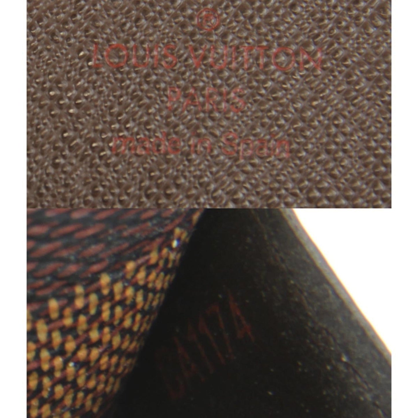 LOUIS VUITTON Portefeuille Sara N63209 Long Wallet Damier Canvas Women's