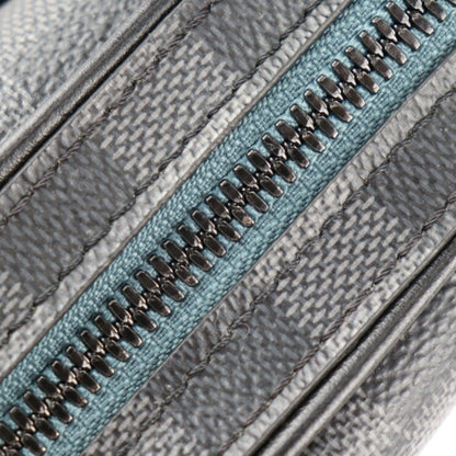 LOUIS VUITTON Alpha Messenger Shoulder Bag N40188 Damier Graphite Canvas Leather Black