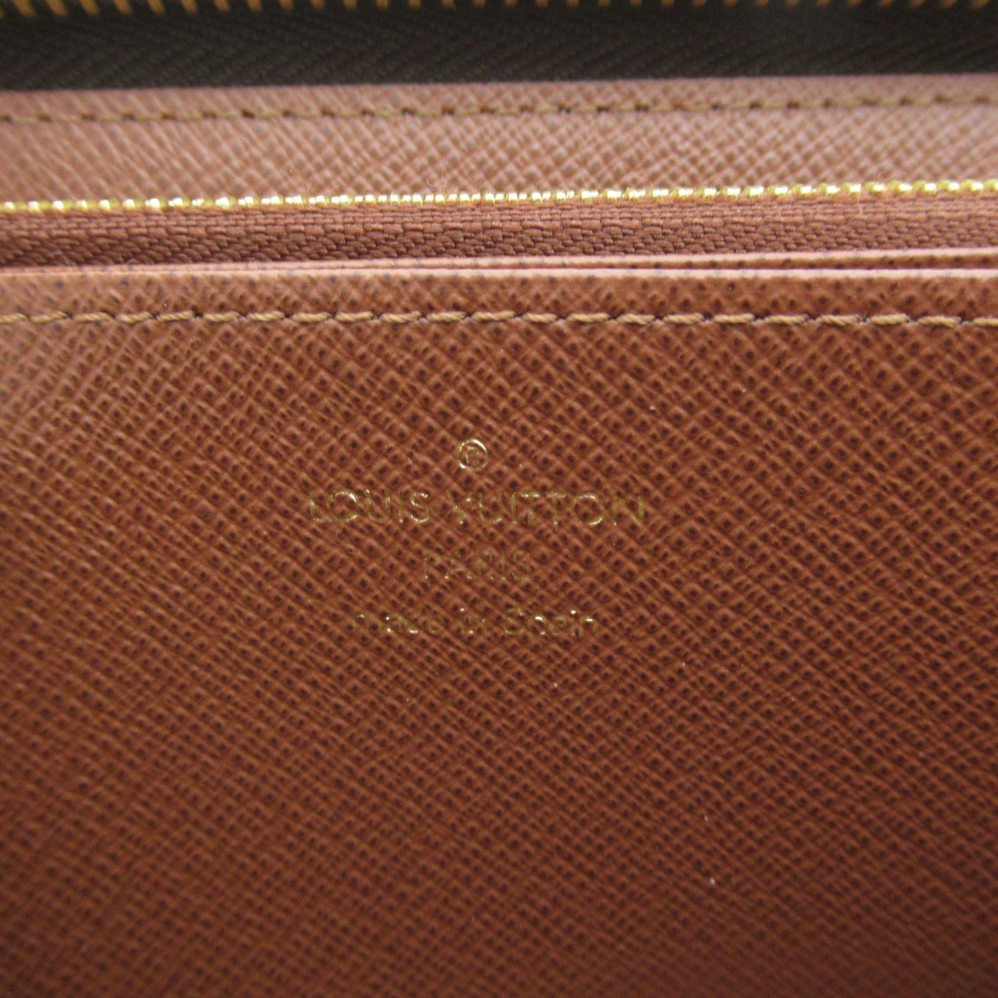 LOUIS VUITTON Zippy Wallet Round Long Wallet Brown Monogram PVC coated canvas M42616