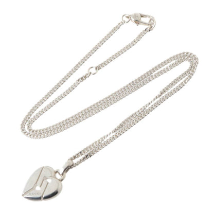 GUCCI / Gucci knot heart pendant necklace Sv925 about 45.2cm
