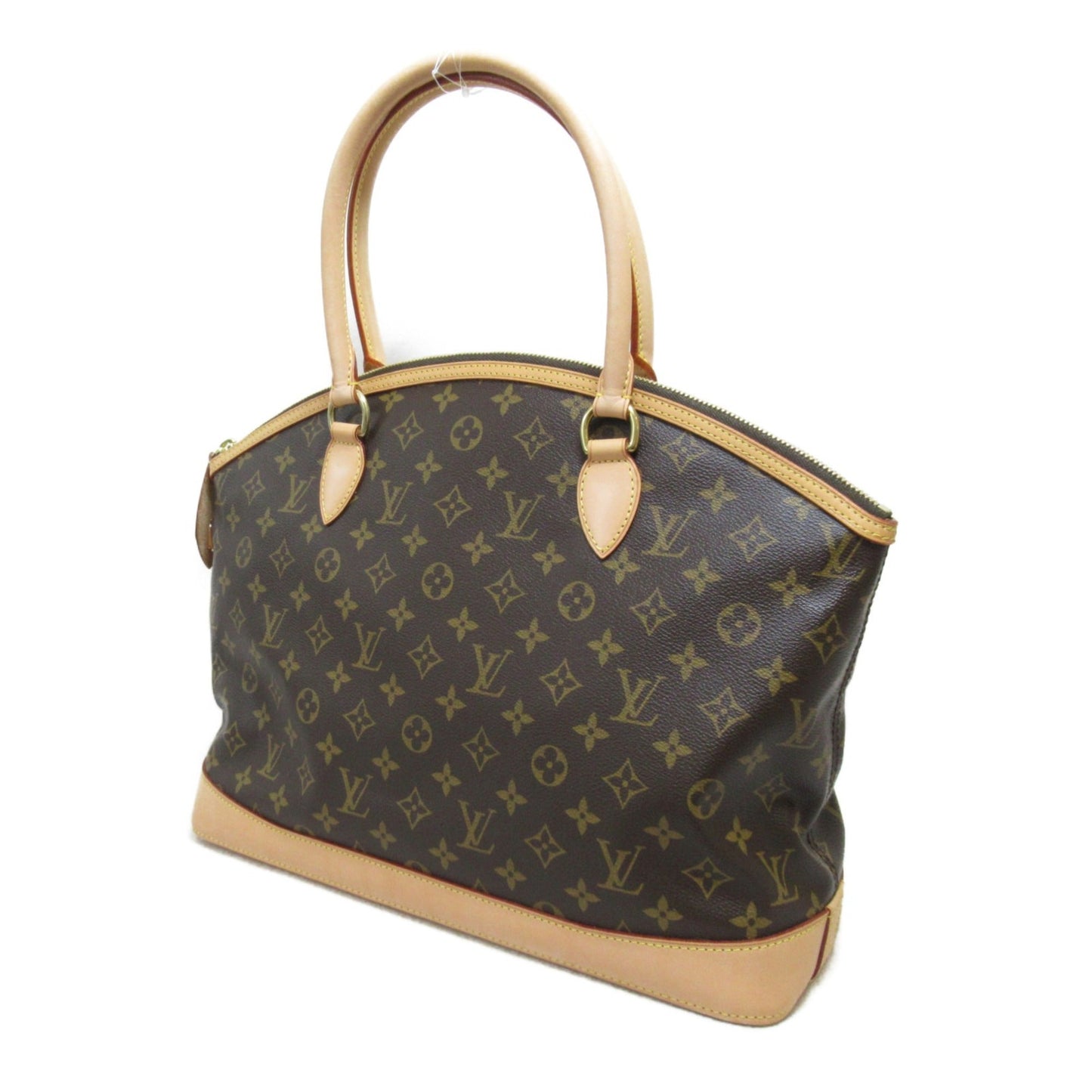 LOUIS VUITTON Lockit Horizontal Handbag Brown Monogram PVC coated canvas M40104