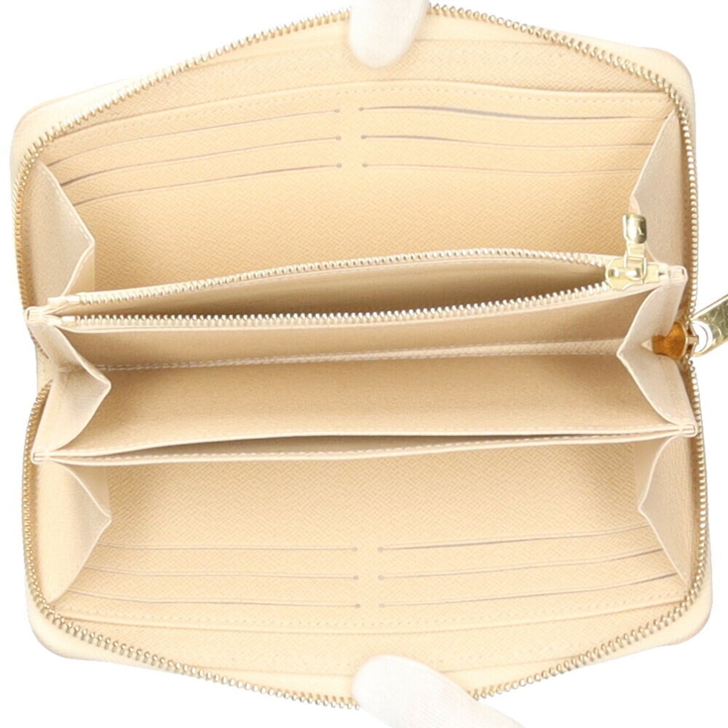 LOUIS VUITTON Zippy Damier Azur Long Wallet Canvas Women's