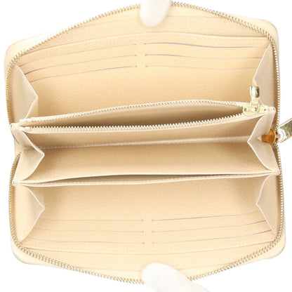 LOUIS VUITTON Zippy Damier Azur Long Wallet Canvas Women's