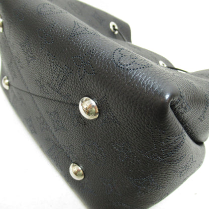 LOUIS VUITTON Bella Shoulder Bag Black Black Mahina leather M57070