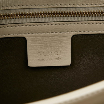 Gucci handbag shoulder bag 602781 white leather ladies Gucci