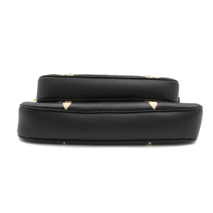 LOUIS VUITTON Multi Pochette Accessoires Black Monogram empreinte leather M45777