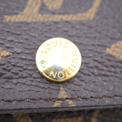 LOUIS VUITTON M69517 Multicle 4 Monogram Key Case Brown Unisex