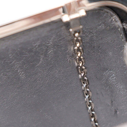 LOUIS VUITTON Minaudiere Clutch Bag M95802 Monogram Motard Gray Series Silver Metal Fittings 2WAY Chain Shoulder Clasp
