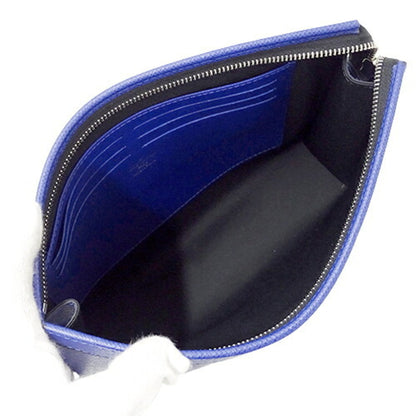 LOUIS VUITTON Bag Taiga Men's Clutch Second Pochette Voyage MM Cobalt M30575 Blue