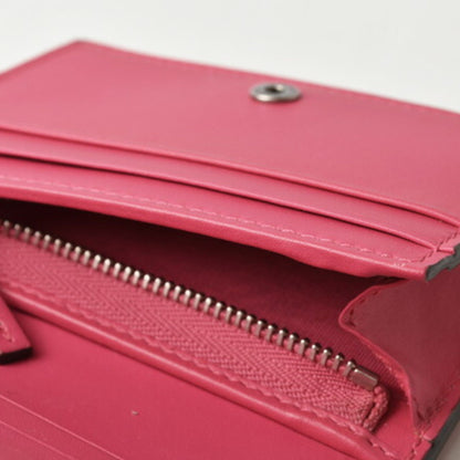 Gucci Mini Wallet/Coin Case GUCCI GUCCY Folding Wallet SEGA Collaboration Pink/Gold Leather