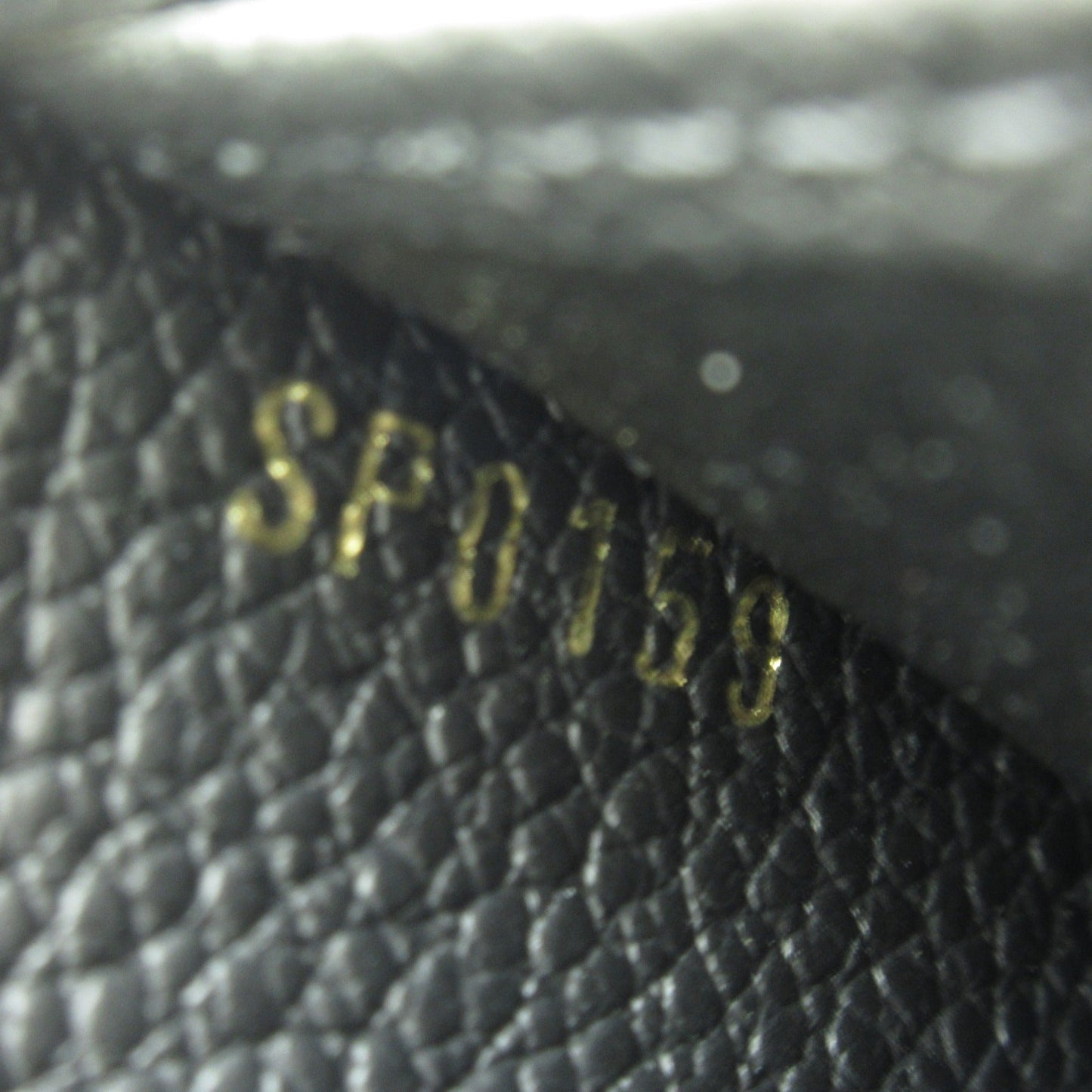 LOUIS VUITTON Zippy wallet purse Black Black Monogram empreinte leather M61864