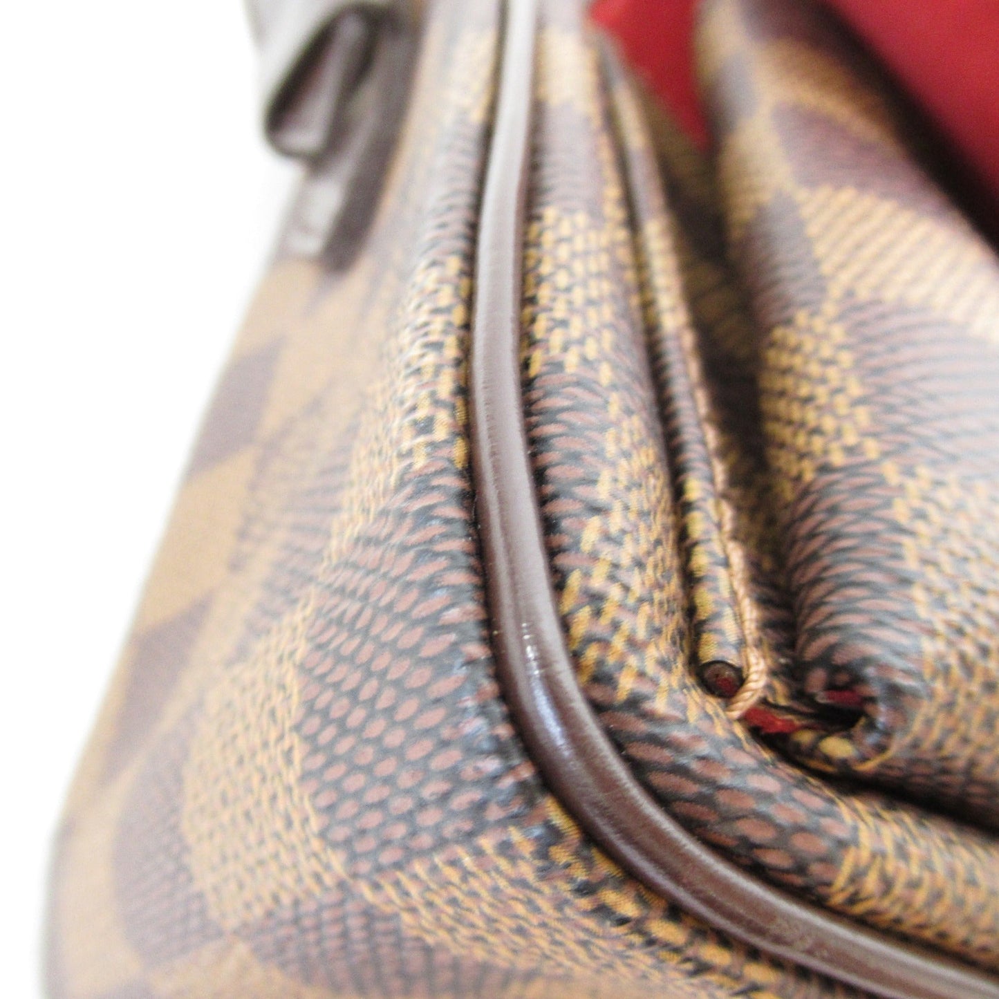 LOUIS VUITTON Ravello GM Shoulder Bag Brown Ebene Damier PVC coated canvas N60006