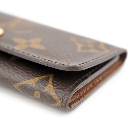 LOUIS VUITTON M69517 Multicle 4 Monogram Key Case Brown Unisex