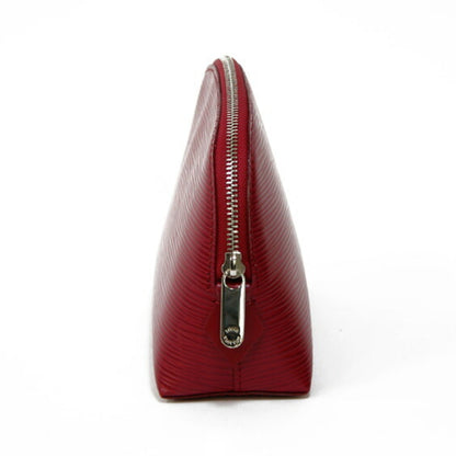 LOUIS VUITTON Epi Pochette Tick Leather Fuchsia Engine Makeup Pouch Louis Vuitton Women's Men's