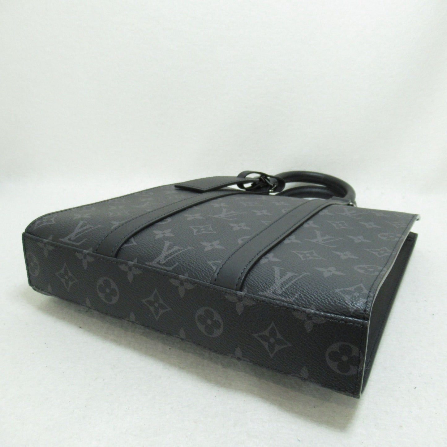 LOUIS VUITTON Sac Plat/Cross Shoulder Bag Black Monogram eclipse PVC coated canvas M46098