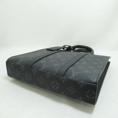 LOUIS VUITTON Sac Plat/Cross Shoulder Bag Black Monogram eclipse PVC coated canvas M46098
