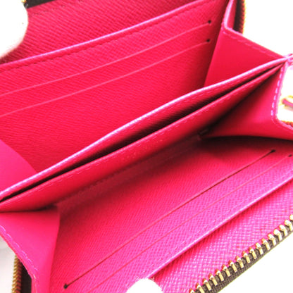 LOUIS VUITTON Zippy Coin Purse Blooming Flower Brown Pink Hot pink Monogram PVC coated canvas M68332