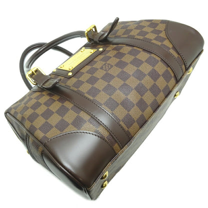 Louis Vuitton Berkeley Ladies Handbag N52000 Damier Ebene (Brown)