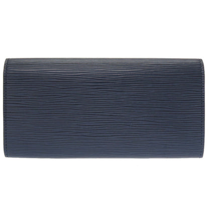 Louis Vuitton Epi Portefeuille Emily M60854 Leather Andigo Blue Long Wallet