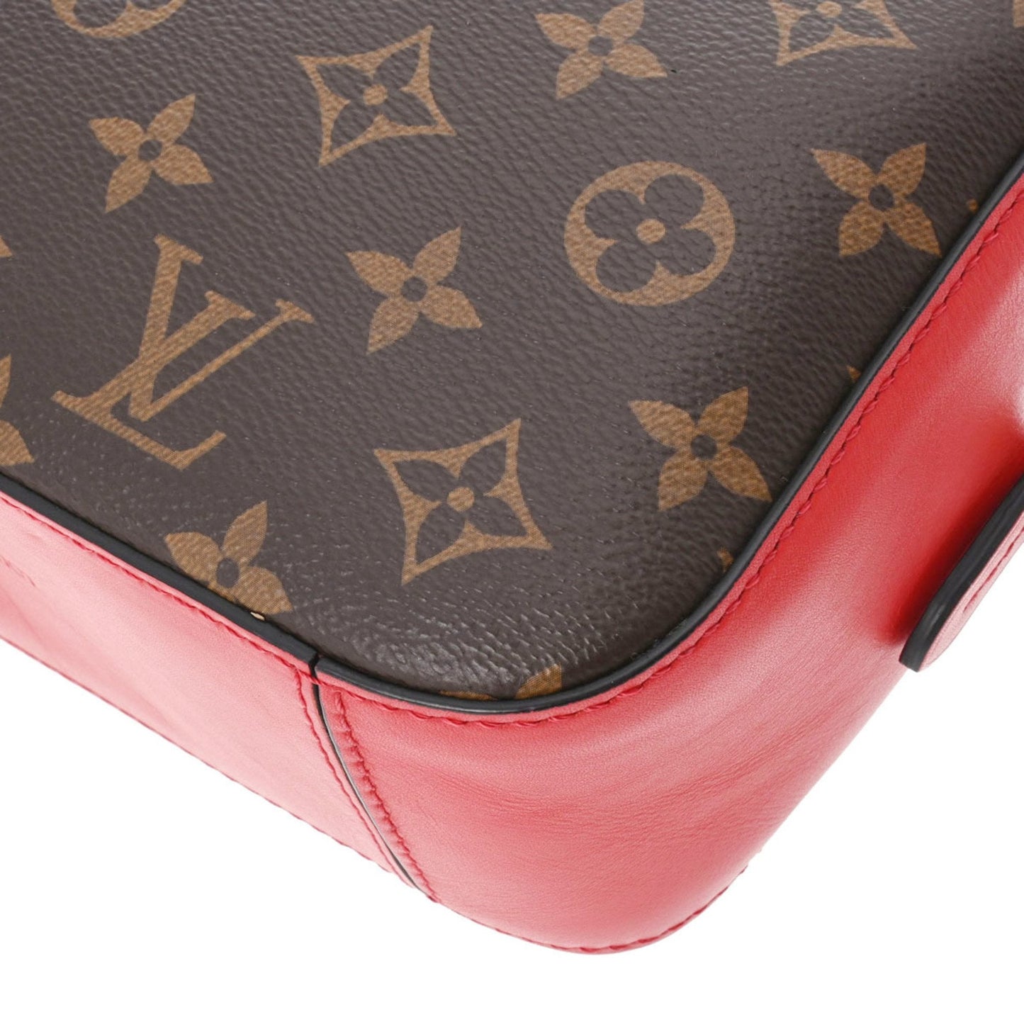 LOUIS VUITTON Monogram Santonju Coquelicot M43556 Ladies Canvas Shoulder Bag