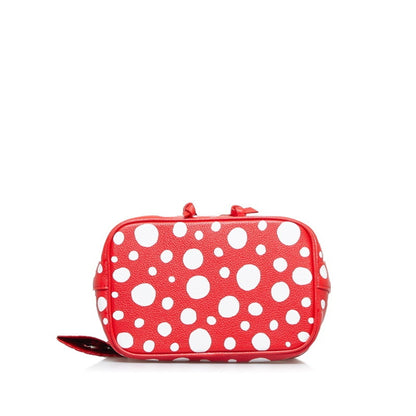 LOUIS VUITTON Neonoe BB x Yayoi Kusama Polka Dot Handbag Shoulder Bag M46413 Red White Leather Women's