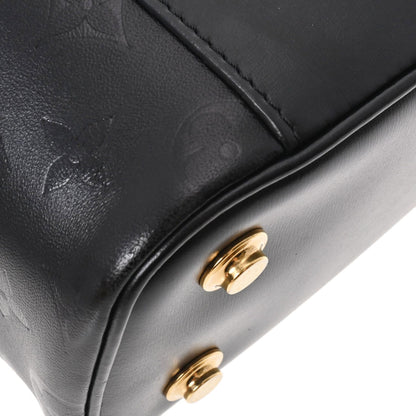LOUIS VUITTON Monogram Ink Vanity PM Black M57118 Women's Leather Handbag