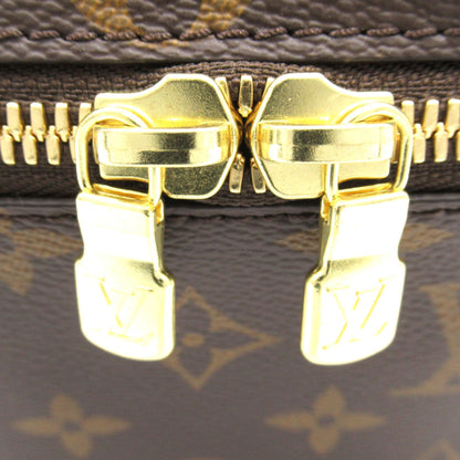 LOUIS VUITTON Nice Mini Vanity Bag Brown Monogram PVC coated canvas M44495