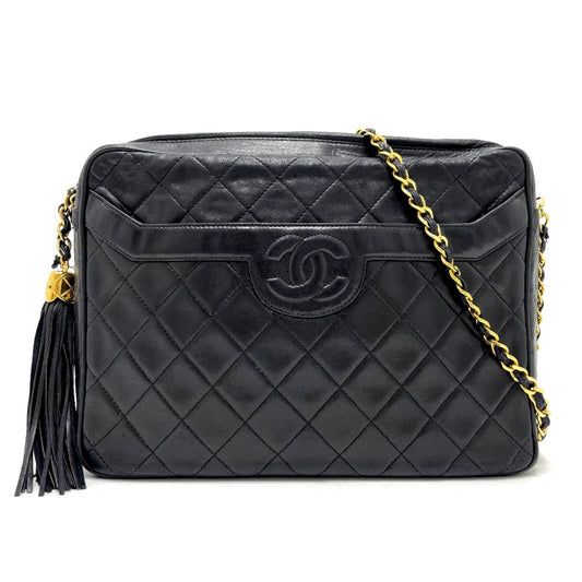 Chanel CC Mark Bag Chain   Shoulder Bag Black GoldHardware