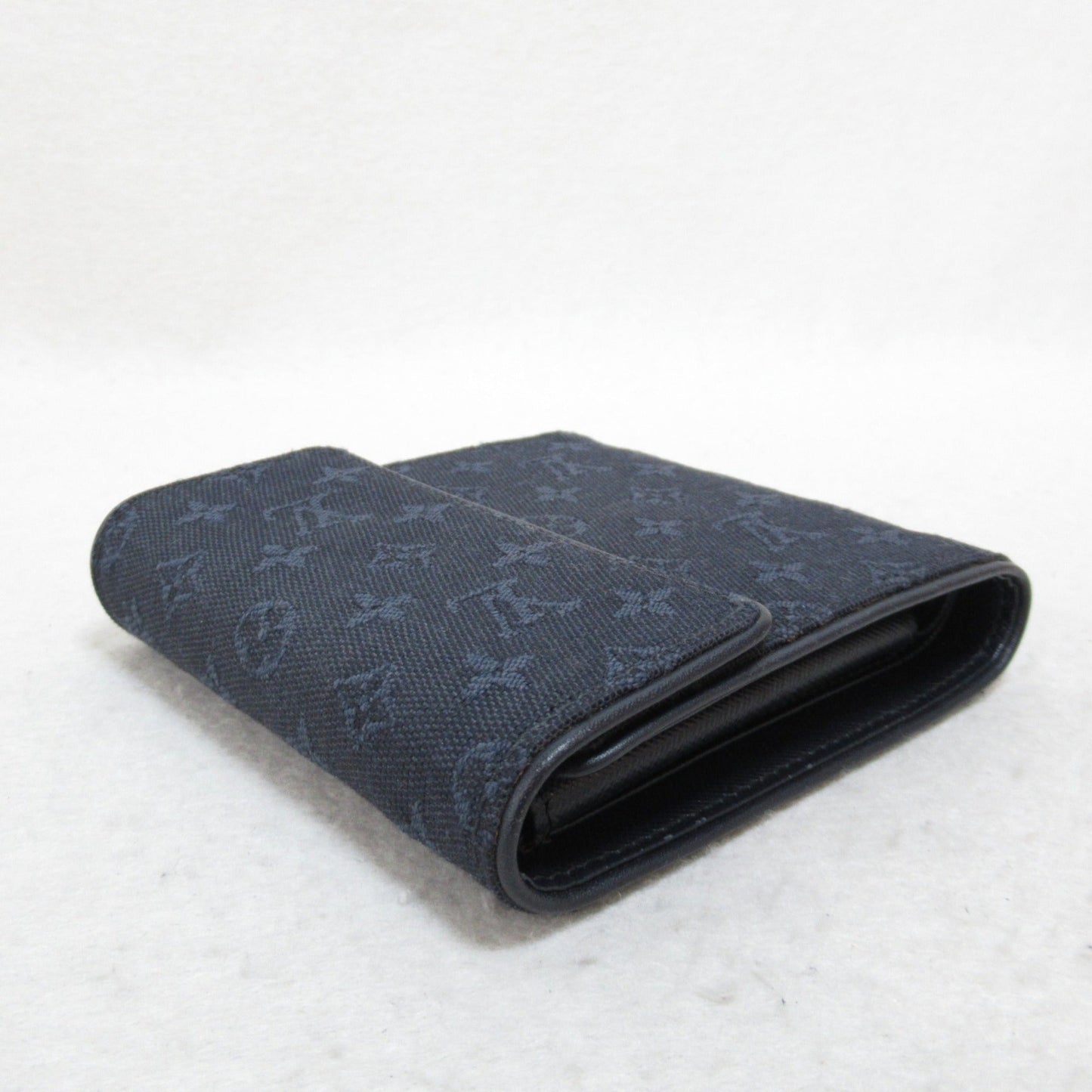 LOUIS VUITTON Porto Bier Carte Credit Monet Trifold Wallet Blue TST blue Monogram mini canvas M92439
