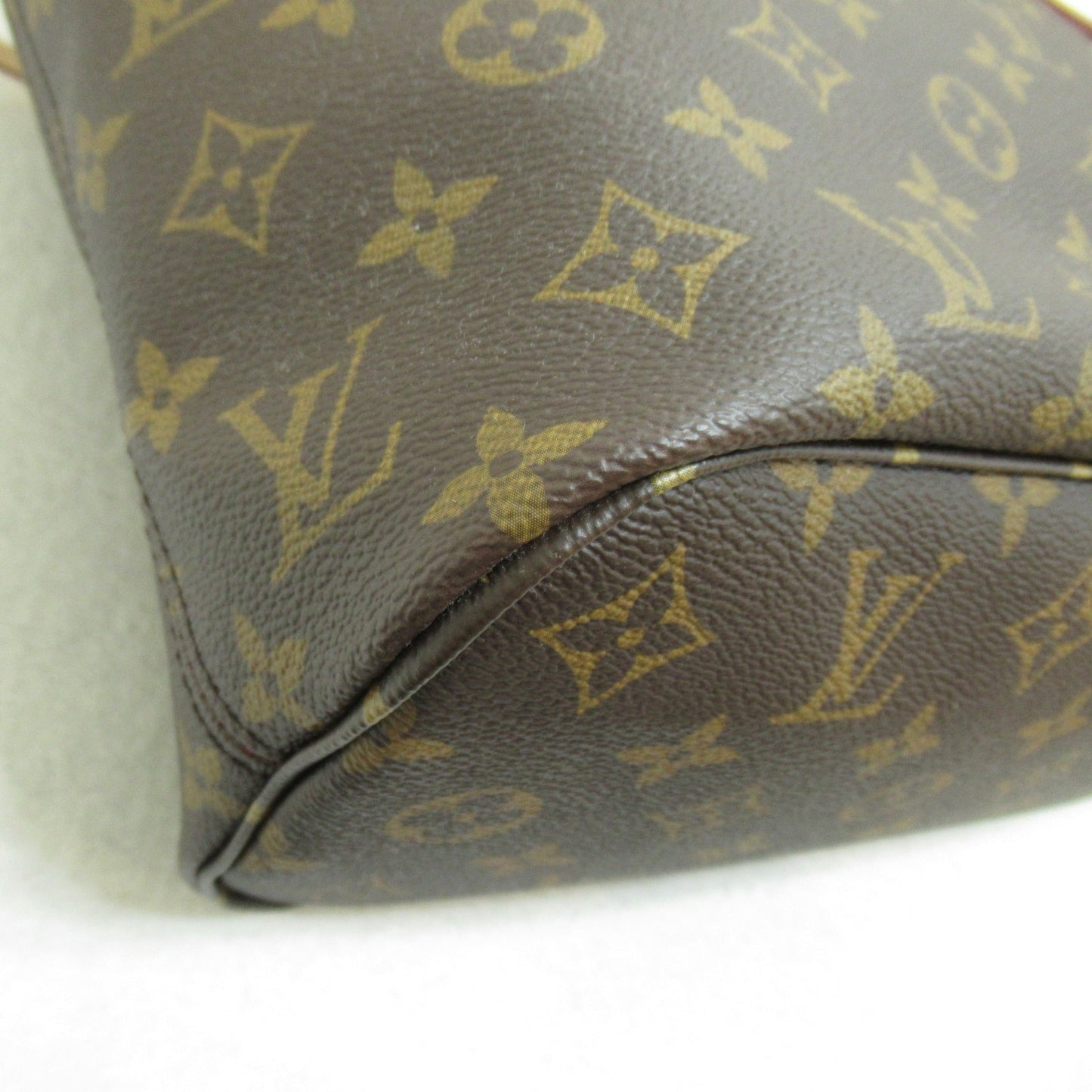 LOUIS VUITTON Never full PM Brown Pivoine Fuschia Monogram PVC coated canvas M41245