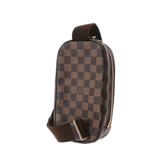 LOUIS VUITTON Damier Pochette Ganju SP Order Brown N48048 Women's Canvas Body Bag