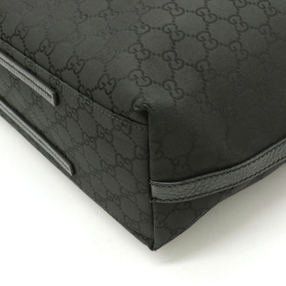 Gucci GG nylon tote bag shoulder leather black 152279