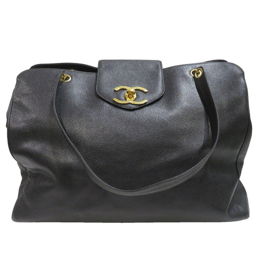 CHANEL Chanel Supermodel Coco Bag Black G Hardware Caviar Skin D56 Women's Men's Leather