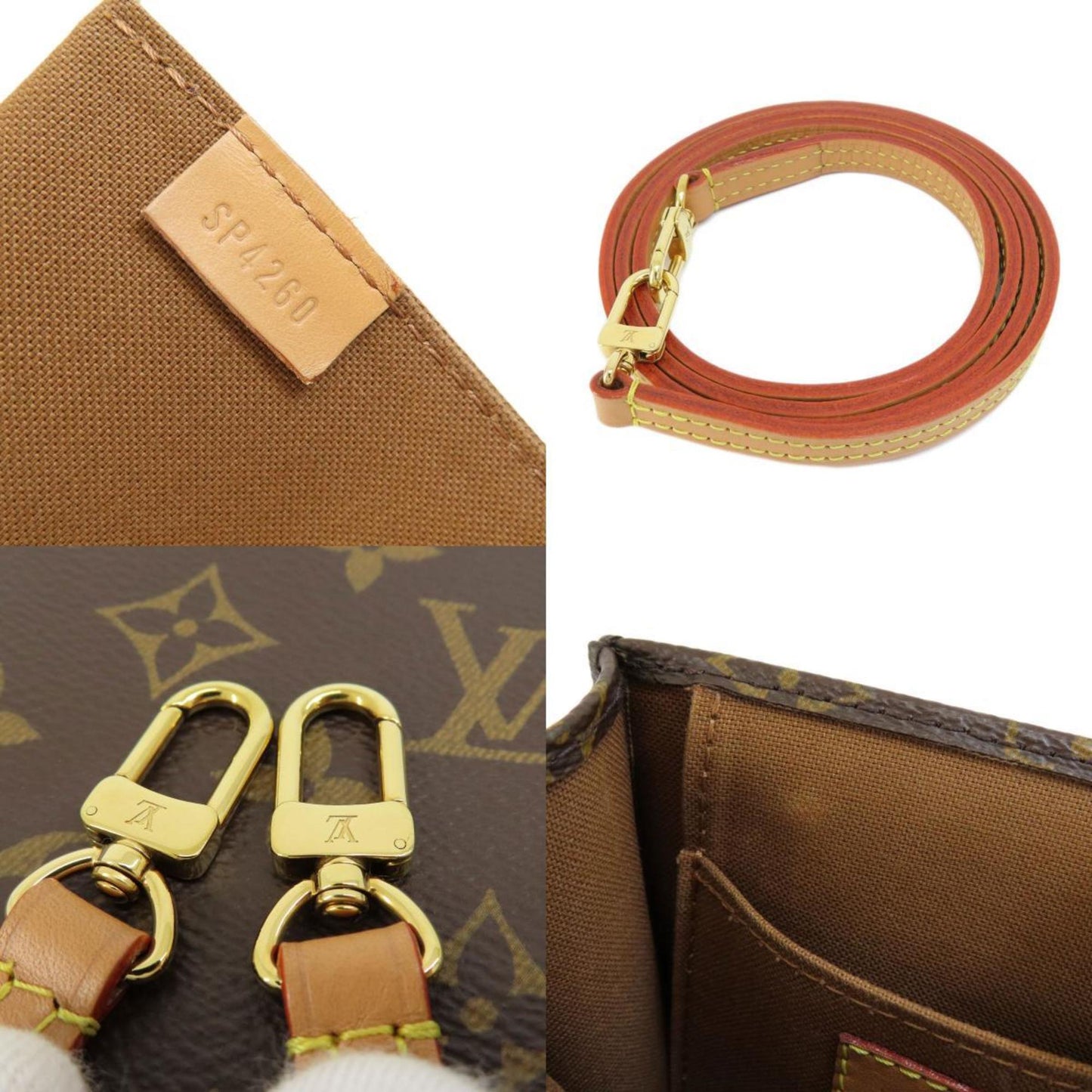 LOUIS VUITTON M69442 Petite Sac Pla Monogram Handbag Canvas Women's
