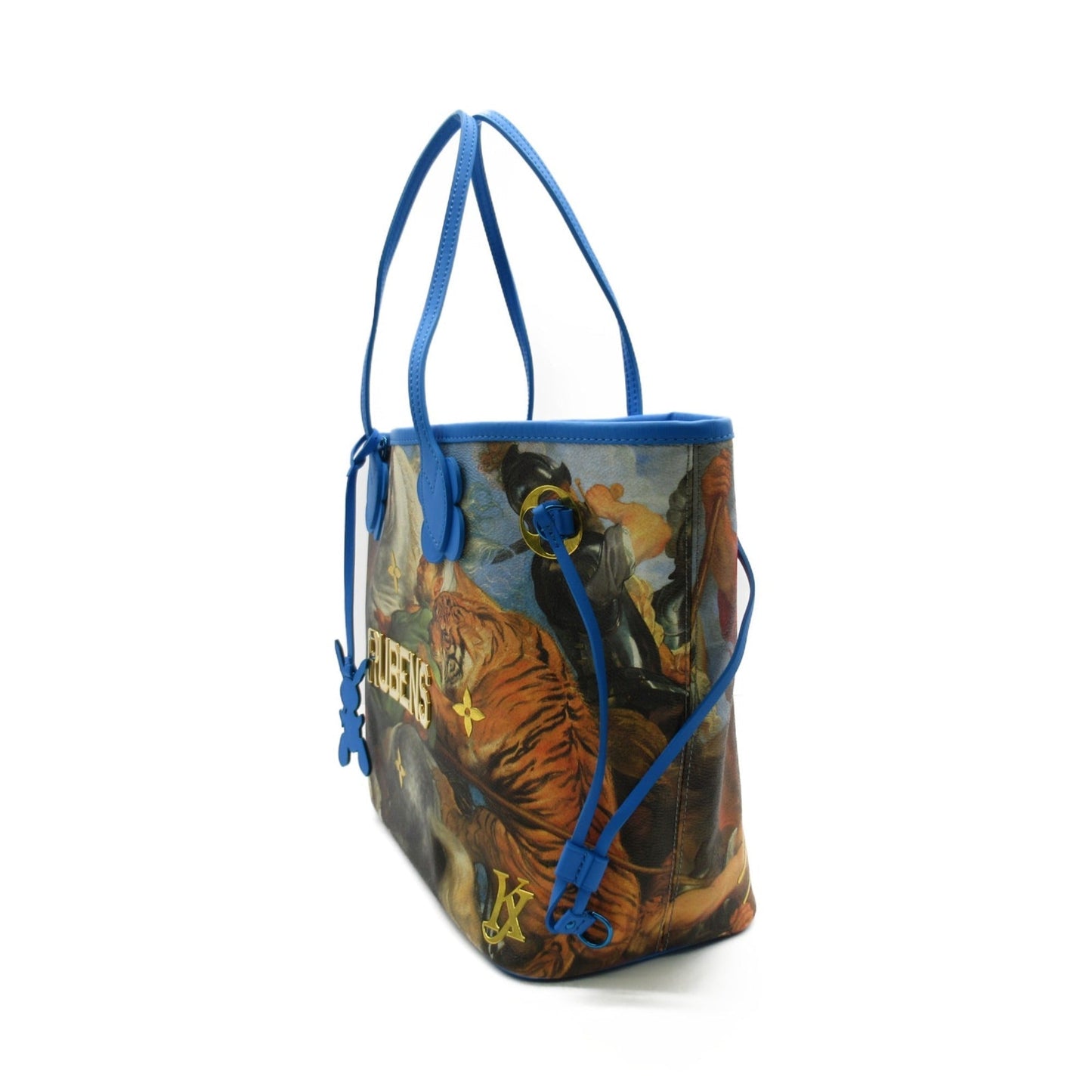 LOUIS VUITTON Rubens Neverfull MM without pouch Blue PVC coated canvas Masters collection M43317
