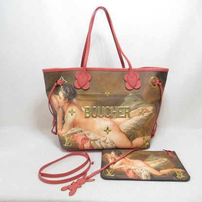 LOUIS VUITTON Neverfull MM Masters Collection Brown PVC coated canvas Boucher M43357