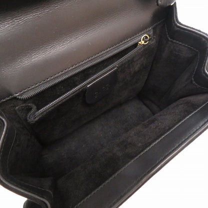 Gucci Lady Rock Suede Black Gold Hardware 000 110 0211 2WAY Handbag Bag 0057