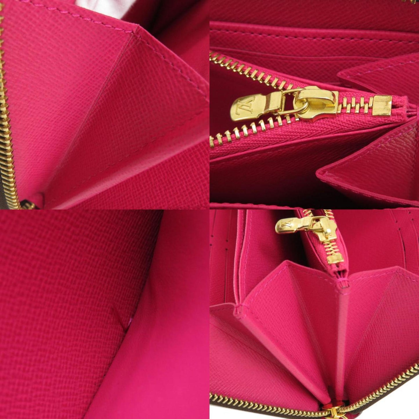 LOUIS VUITTON M63392 Zippy Patches Stories Long Wallet Monogram Canvas Women's