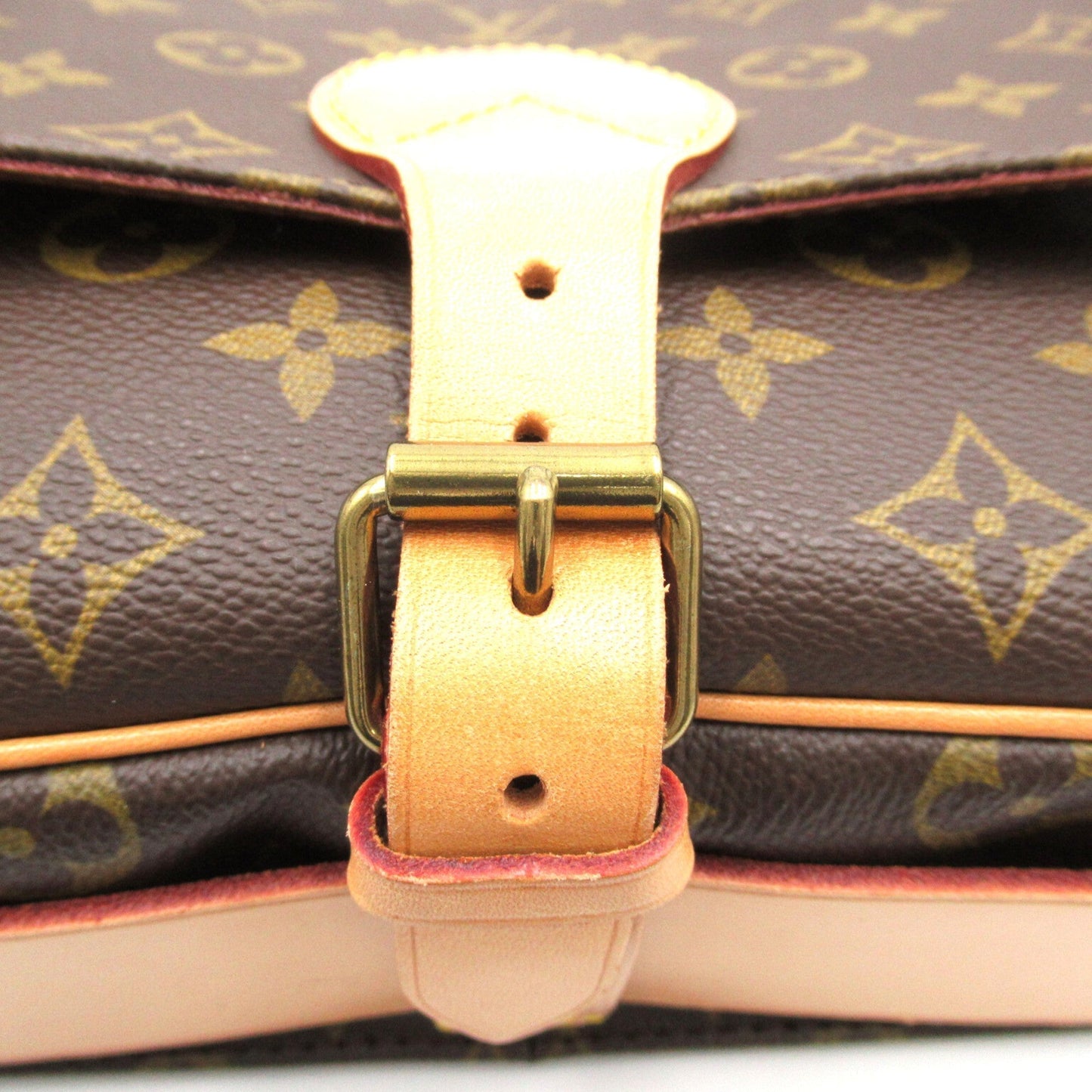 LOUIS VUITTON Cartouchiere 26 Brown Monogram PVC coated canvas M51252