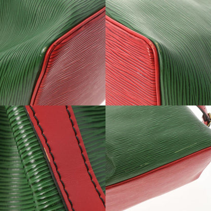 LOUIS VUITTON Epi Petit Noe Bicolor Green / Red M44147 Women's Leather Shoulder Bag