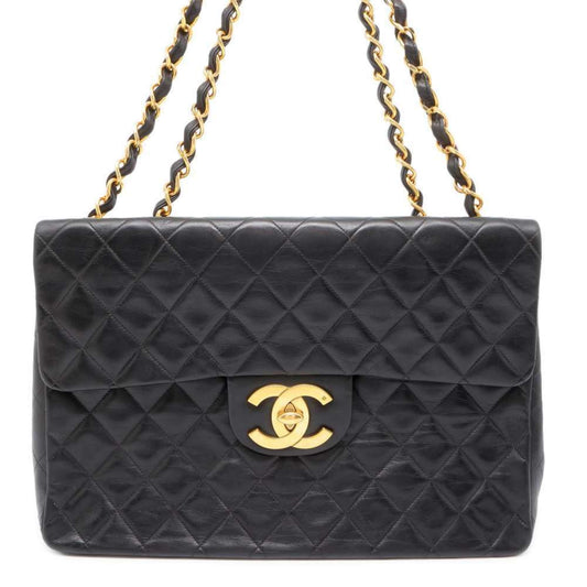 Chanel Chain Shoulder Bag Matelasse 30 Coco Mark Lambskin Double A04412 CHANEL Dekamato Black