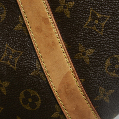 LOUIS VUITTON Monogram Keepall 60 Boston Bag M41422 Brown PVC Leather Ladies